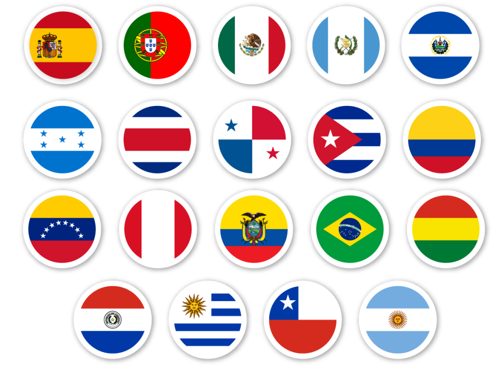 Banderas de iberoamérica