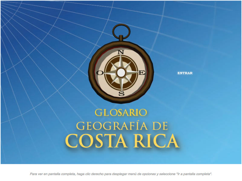 Detalle de Glosario Geografía de Costa Rica