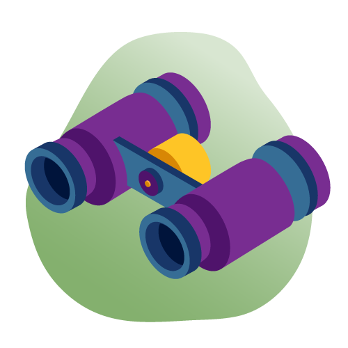 Ilustración de binoculares