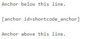 Example of the anchor shortcode in use.