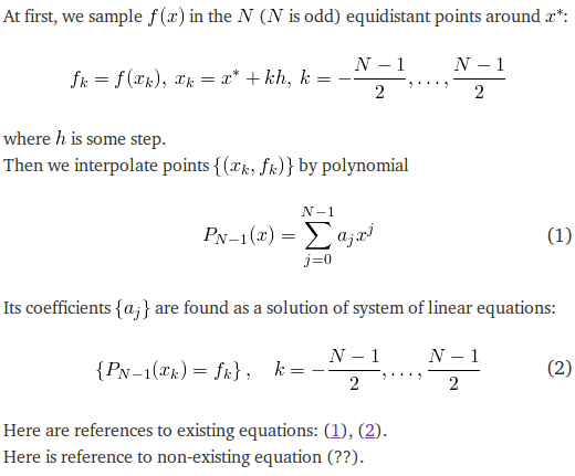 Example of QuickLaTeX