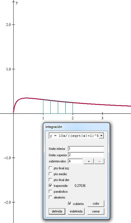 cálculo con winplot