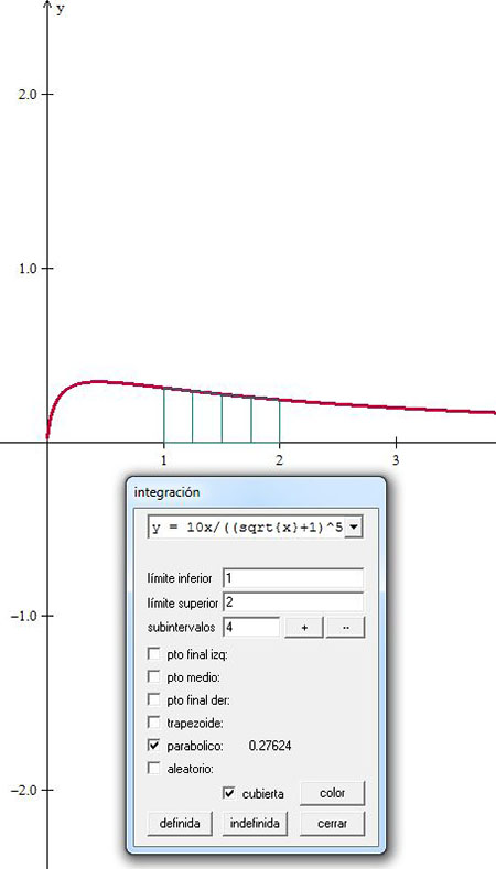 cálculo con winplot