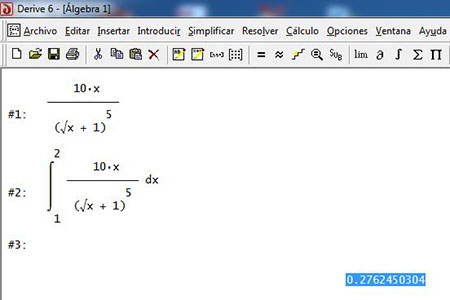 cálculo en derive