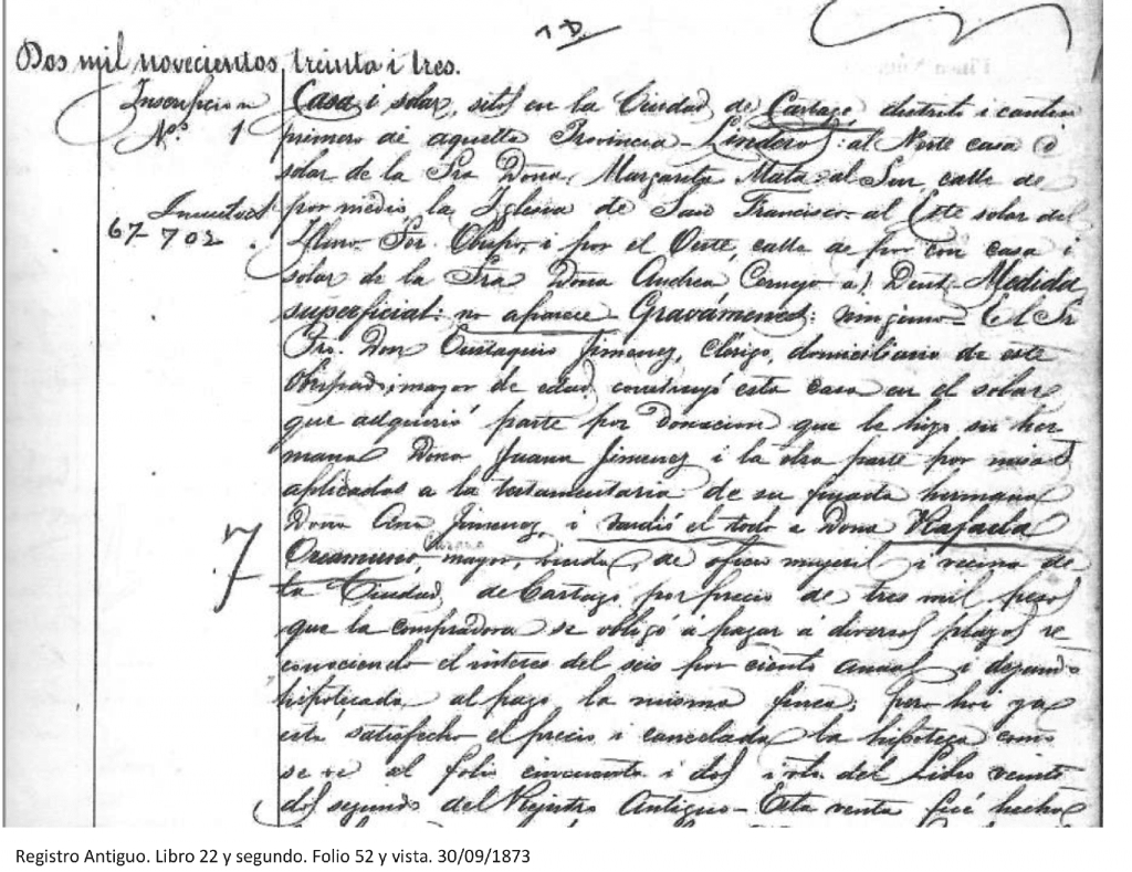 Escaneo de documento antiguo