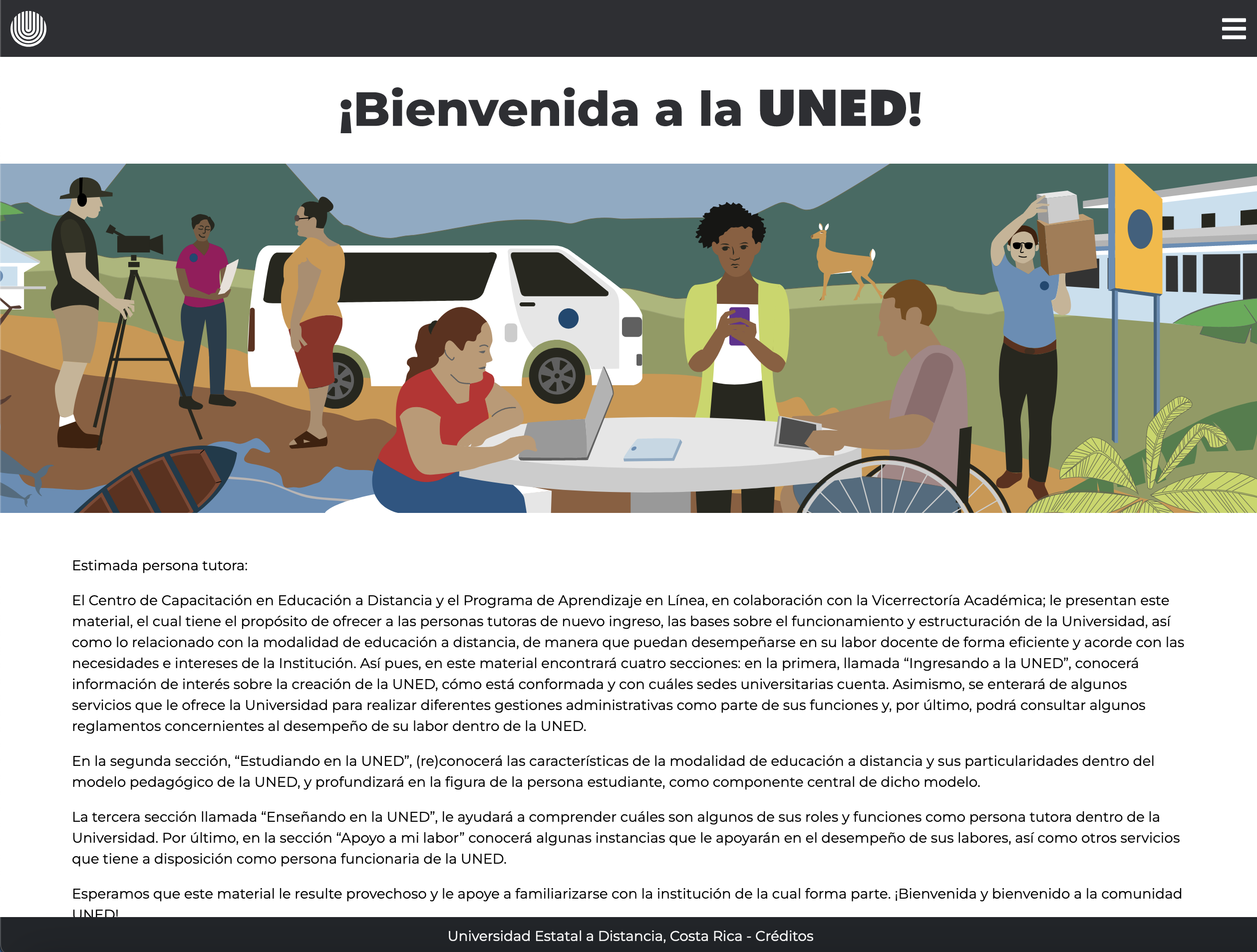 Bienvenida a la UNED